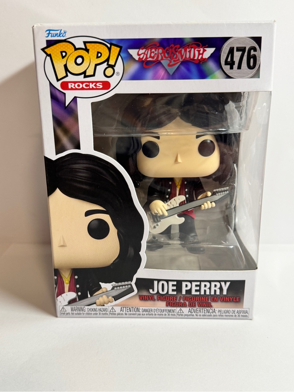 Funko POP! Rocks Joe Perry #476 Vinyl Figure - Black Hair, Red Shirt